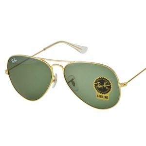 RAY-BAN Aviator Arista Green 55 mm Sunglasses